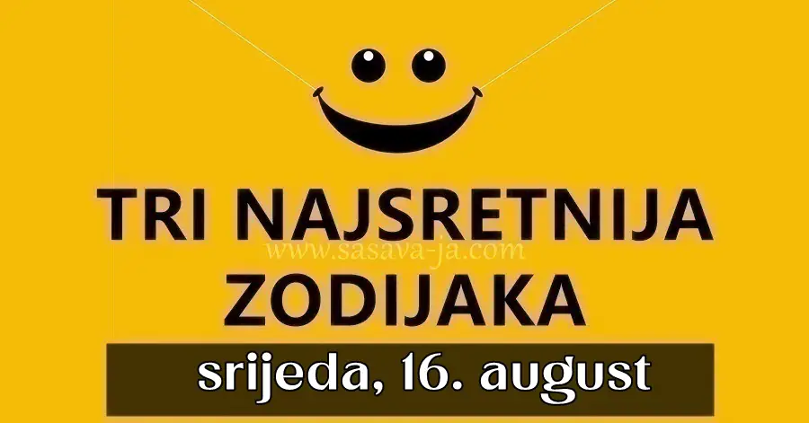 Tri sretne zvijezde: Srijeda, 16. august će obasjati Bika, Raka i OVAJ znak nevjerojatnom srećom! Tri sretne zvijezde: Srijeda, 16. august će obasjati Bika, Raka i OVAJ znak nevjerojatnom srećom!
