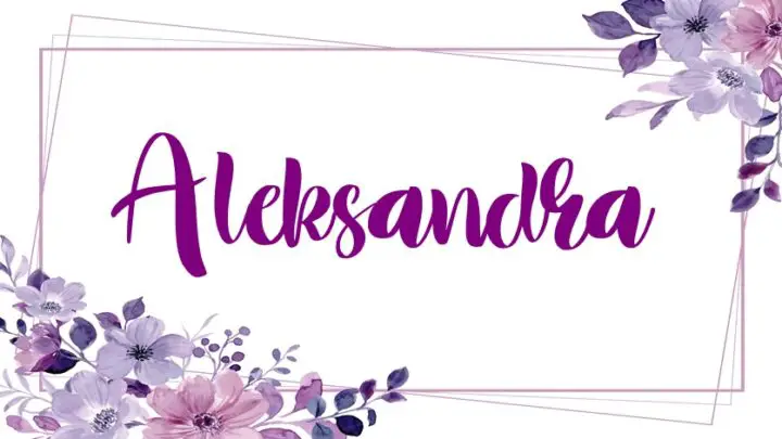 ALEKSANDRA je poznata po svojoj hrabrosti, odlučnosti i ljubaznosti prema drugima. Pouzdana je i spremna pomoći svojim prijateljima u teškim vremenima.
