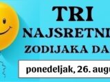 Astrološki trijumf za Djevicu, Jarca i Bika u ponedeljak, 26. augusta: Otkrijte danas vašu izuzetnu sreću i sjajne prilike!