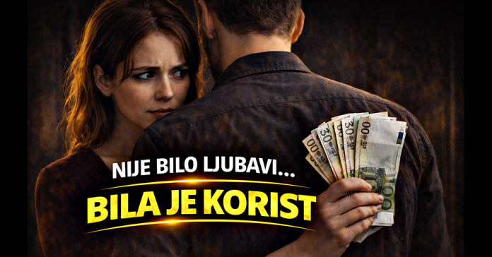 Suspicious glance and hidden money